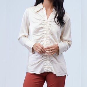Grand & Greene Ivory Long Sleeve Blouse